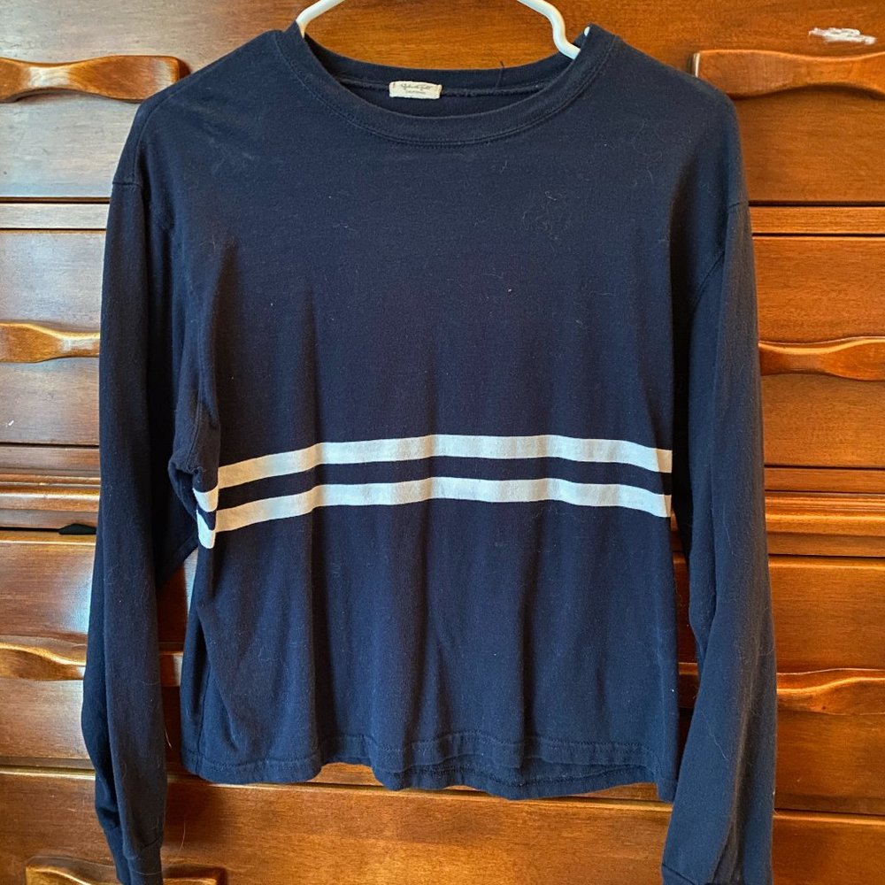 Brandy Melville JOHN GALT Navy Blue Long Sleeve